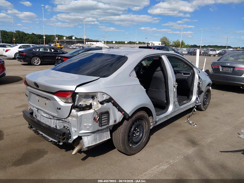 2021 Toyota Corolla VIN 5YFEPMAE9MP152163 IAAI salvage auction — FRONT & REAR, Salvage (New Jersey), sold $1,300 on 2026-07-30 (photo 4)