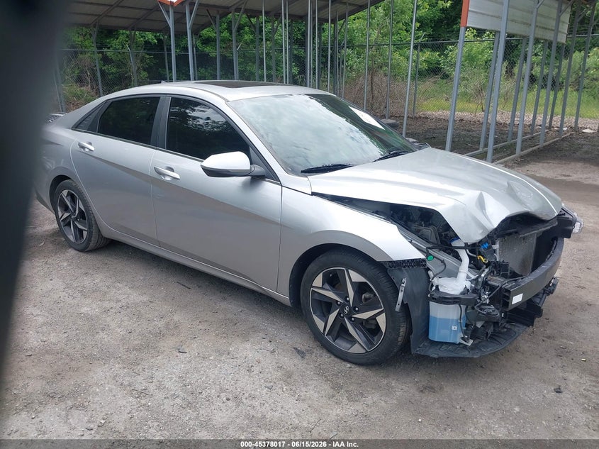 2021 Hyundai Elantra VIN 5NPLN4AG1MH035575 IAAI salvage auction — FRONT END, Salvage - Greater Than 75% (Maryland), sold $3,800 on 2026-08-01 (photo 1)