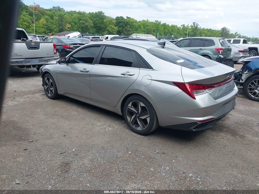 2021 Hyundai Elantra VIN 5NPLN4AG1MH035575 IAAI salvage auction — FRONT END, Salvage - Greater Than 75% (Maryland), sold $3,800 on 2026-08-01 (photo 3)