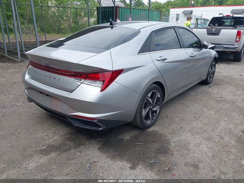 2021 Hyundai Elantra VIN 5NPLN4AG1MH035575 IAAI salvage auction — FRONT END, Salvage - Greater Than 75% (Maryland), sold $3,800 on 2026-08-01 (photo 4)