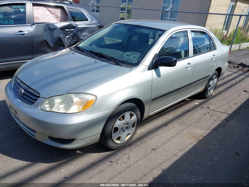 2003 Toyota Corolla VIN JTDBR32E730029301 IAAI salvage auction — NORMAL WEAR, Clear (New York), sold $250 on 2026-07-29 (photo 2)