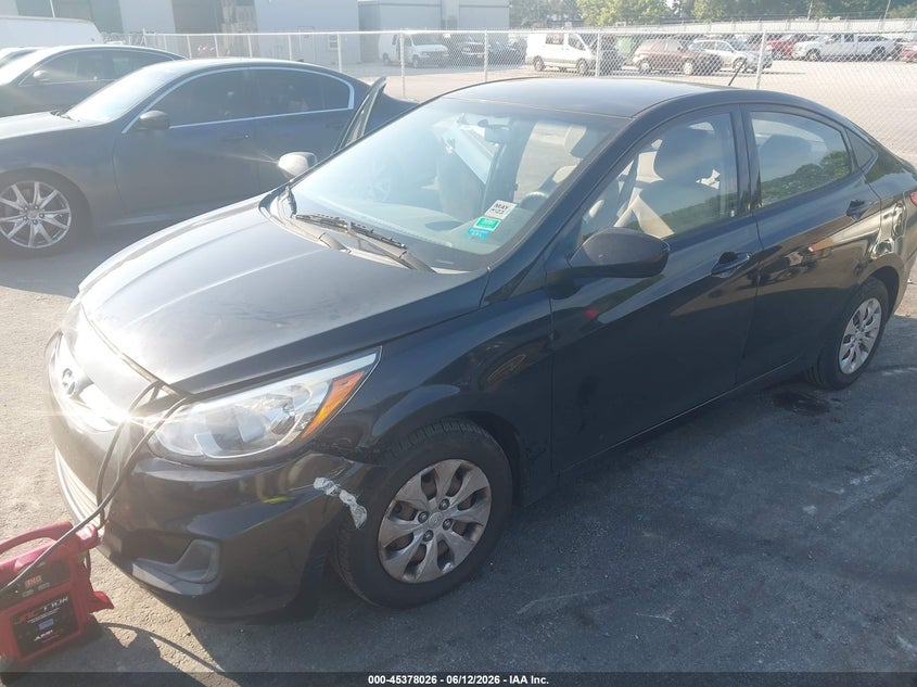 2016 Hyundai Accent VIN KMHCT4AEXGU076250 IAAI salvage auction — NORMAL WEAR, Clear (Kansas), sold $975 on 2026-07-22 (photo 2)