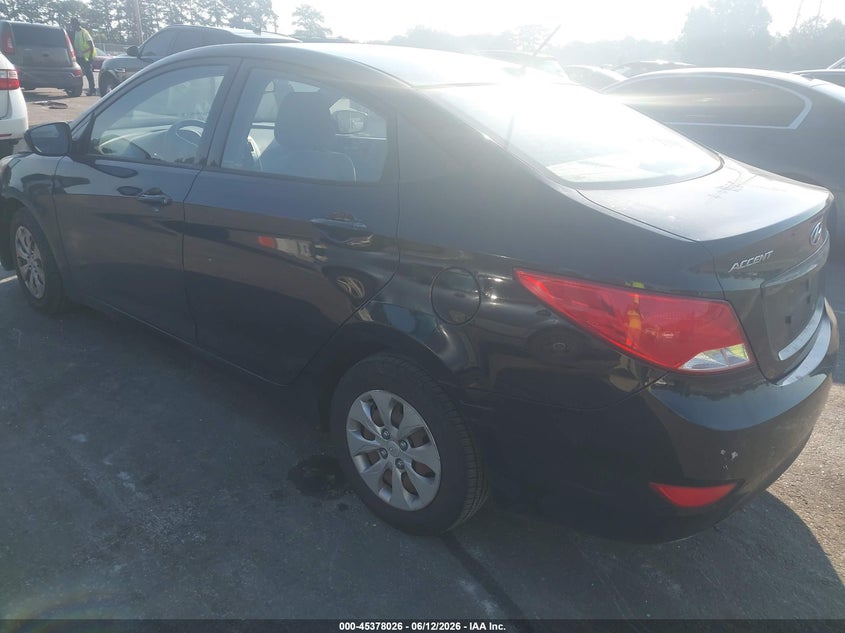 2016 Hyundai Accent VIN KMHCT4AEXGU076250 IAAI salvage auction — NORMAL WEAR, Clear (Kansas), sold $975 on 2026-07-22 (photo 3)