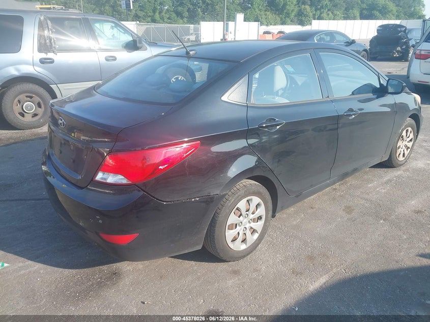 2016 Hyundai Accent VIN KMHCT4AEXGU076250 IAAI salvage auction — NORMAL WEAR, Clear (Kansas), sold $975 on 2026-07-22 (photo 4)