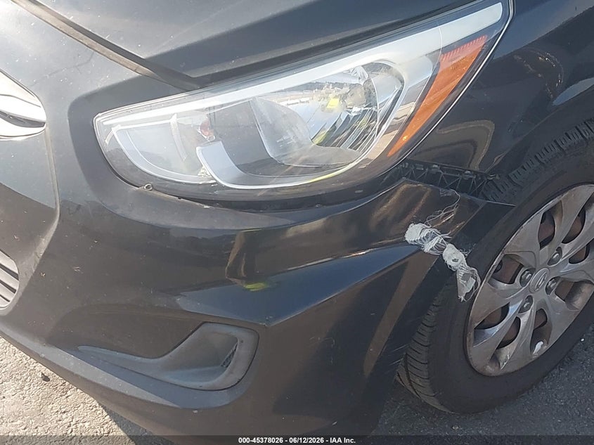 2016 Hyundai Accent VIN KMHCT4AEXGU076250 IAAI salvage auction — NORMAL WEAR, Clear (Kansas), sold $975 on 2026-07-22 (photo 6)