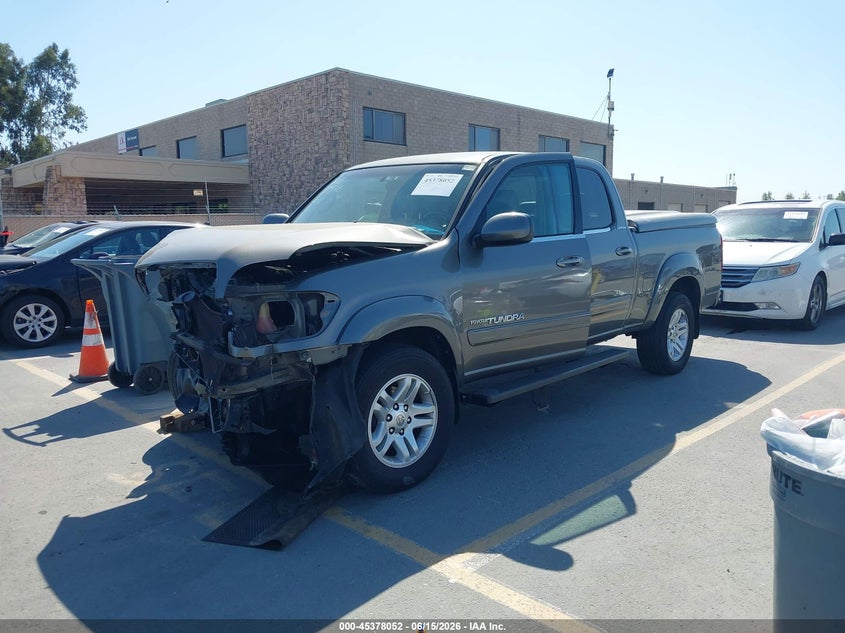 2005 Toyota Tundra VIN 5TBET381X5S473848 IAAI salvage auction — RIGHT FRONT, Salvage (California), sold $1,050 on 2026-07-06 (photo 2)