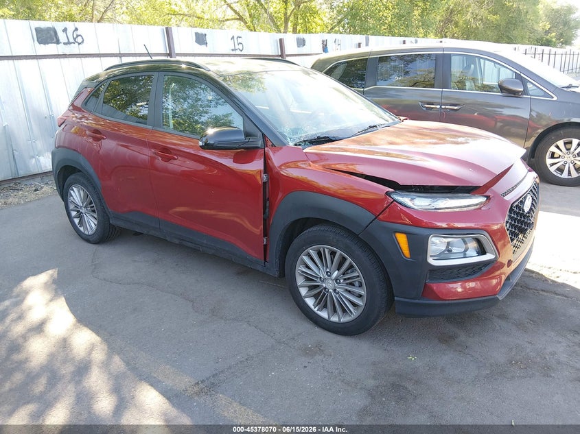 2019 Hyundai Kona VIN KM8K2CAA0KU389435 IAAI salvage auction — FRONT END, Salvage (Utah), sold $2,200 on 2026-07-23 (photo 1)