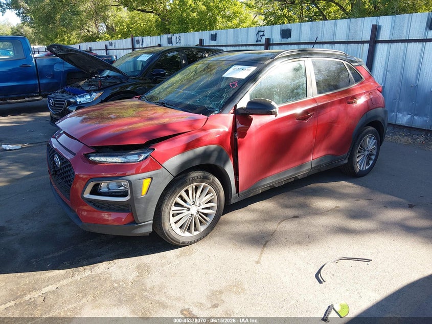 2019 Hyundai Kona VIN KM8K2CAA0KU389435 IAAI salvage auction — FRONT END, Salvage (Utah), sold $2,200 on 2026-07-23 (photo 2)