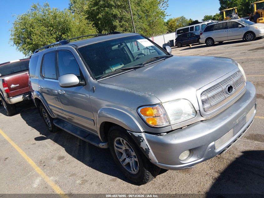2003 Toyota Sequoia VIN 5TDBT48AX3S160411 IAAI salvage auction — NORMAL WEAR, Clear (Idaho), sold $700 on 2026-07-24 (photo 1)