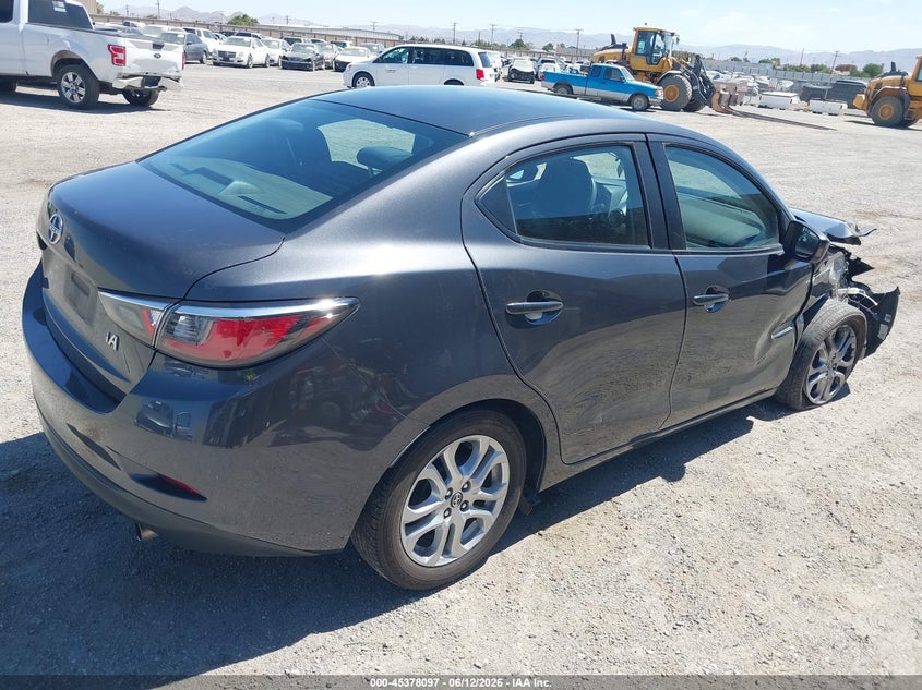 2016 Scion Ia VIN 3MYDLBZV5GY135480 IAAI salvage auction — RIGHT FRONT, Salvage Title, sold $725 on 2026-08-02 (photo 4)