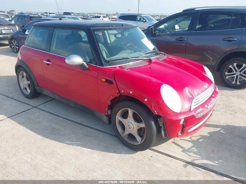 2005 Mini Cooper VIN WMWRC33555TK62283 IAAI salvage auction — UNKNOWN, Salvage (Texas), sold $25 on 2026-07-10 (photo 1)