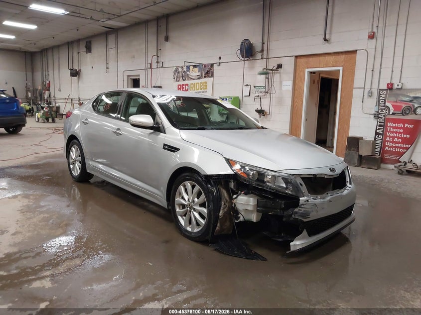2014 Kia Optima VIN 5XXGN4A78EG345494 IAAI salvage auction — FRONT END, Salvage (Maine), sold $450 on 2026-07-27 (photo 1)