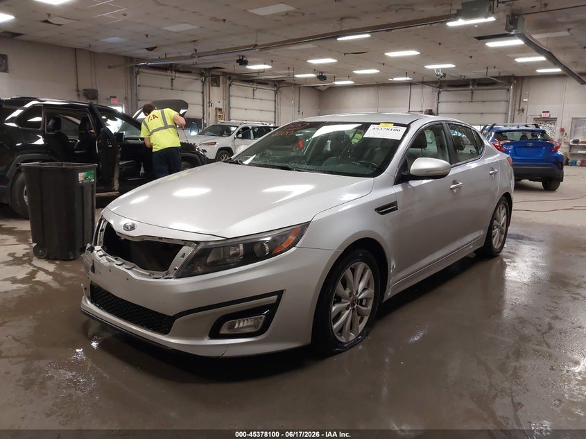 2014 Kia Optima VIN 5XXGN4A78EG345494 IAAI salvage auction — FRONT END, Salvage (Maine), sold $450 on 2026-07-27 (photo 2)
