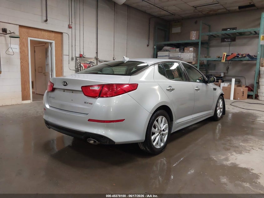 2014 Kia Optima VIN 5XXGN4A78EG345494 IAAI salvage auction — FRONT END, Salvage (Maine), sold $450 on 2026-07-27 (photo 4)