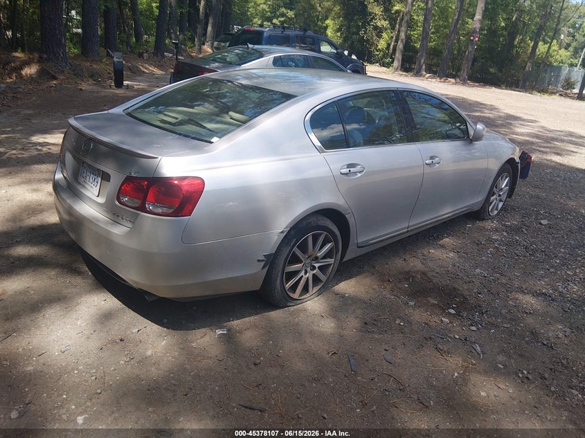 2006 Lexus Gs 300 VIN JTHCH96S060006634 IAAI salvage auction — NORMAL WEAR, Clear (Virginia), sold $400 on 2026-07-07 (photo 4)
