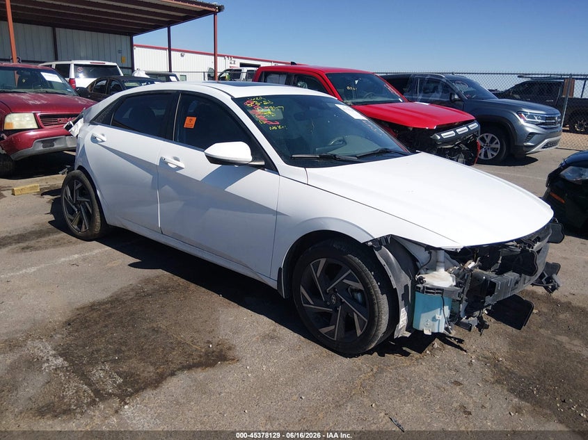 2024 Hyundai Elantra VIN KMHLS4DG3RU718259 IAAI salvage auction — LEFT REAR, Salvage (New Mexico), sold $1,150 on 2026-08-21 (photo 1)
