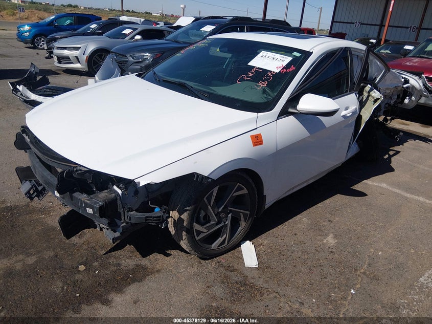 2024 Hyundai Elantra VIN KMHLS4DG3RU718259 IAAI salvage auction — LEFT REAR, Salvage (New Mexico), sold $1,150 on 2026-08-21 (photo 2)