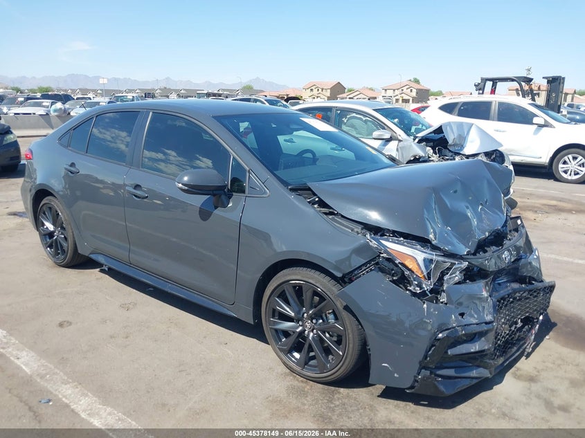 2026 Toyota Corolla VIN JTDBCMFE6T3125503 IAAI salvage auction — FRONT END, Salvage (Arizona), sold $6,950 on 2026-07-28 (photo 1)