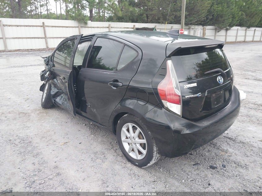 2016 Toyota Prius c VIN JTDKDTB38G1129825 IAAI salvage auction — LEFT FRONT, Salvage Title, sold $1,100 on 2026-07-30 (photo 3)