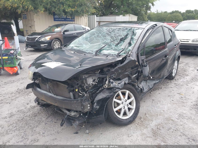 2016 Toyota Prius c VIN JTDKDTB38G1129825 IAAI salvage auction — LEFT FRONT, Salvage Title, sold $1,100 on 2026-07-30 (photo 6)