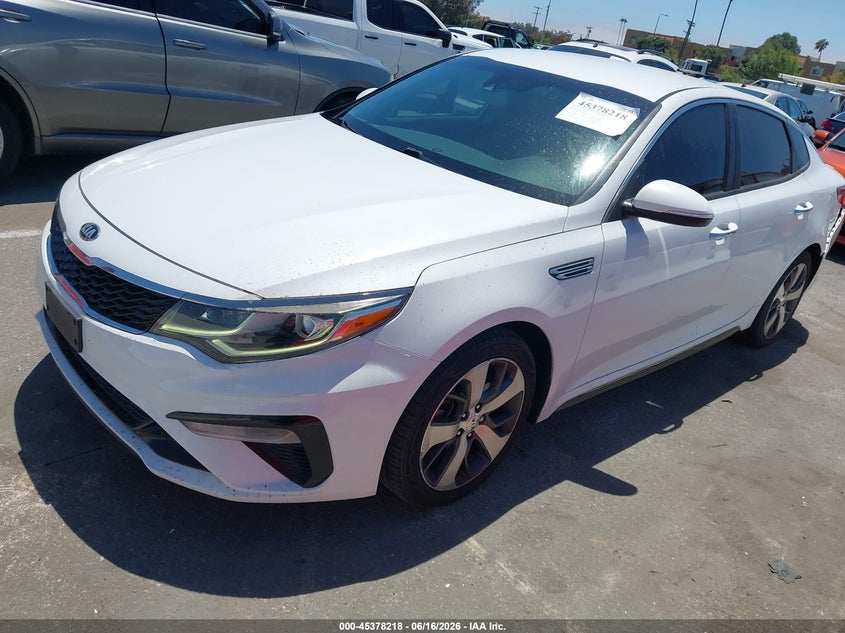 2019 Kia Optima VIN 5XXGT4L3XKG318065 IAAI salvage auction — REAR END, Salvage (California), sold $3,150 on 2026-07-16 (photo 2)