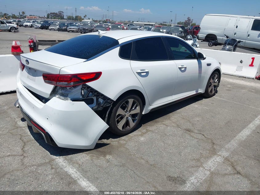 2019 Kia Optima VIN 5XXGT4L3XKG318065 IAAI salvage auction — REAR END, Salvage (California), sold $3,150 on 2026-07-16 (photo 4)
