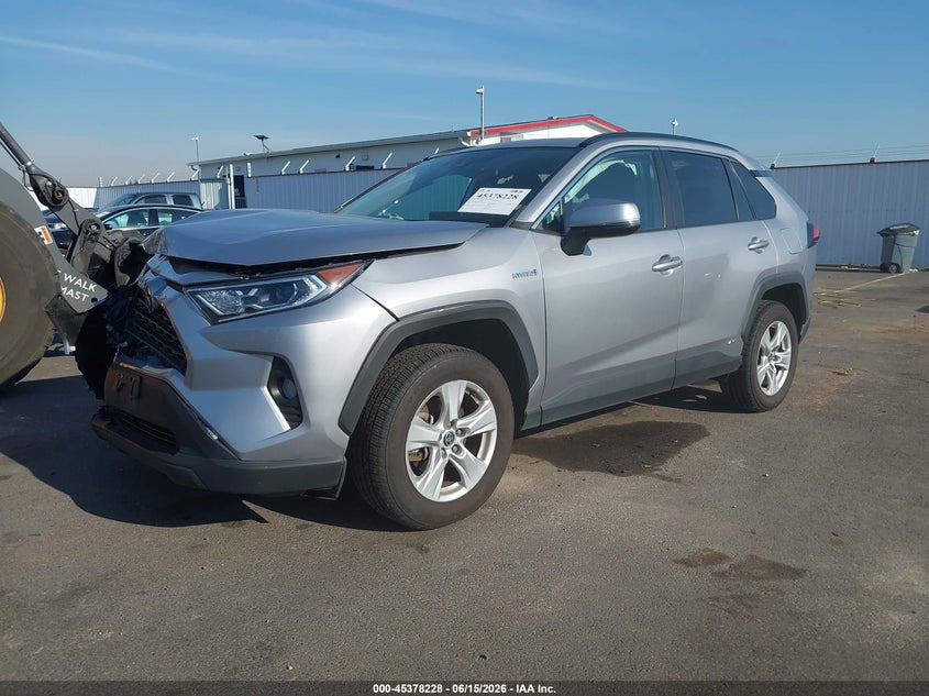 2021 Toyota Rav 4 VIN 4T3RWRFV9MU038454 IAAI salvage auction — FRONT END, Salvage (California), sold $9,800 on 2026-07-18 (photo 2)