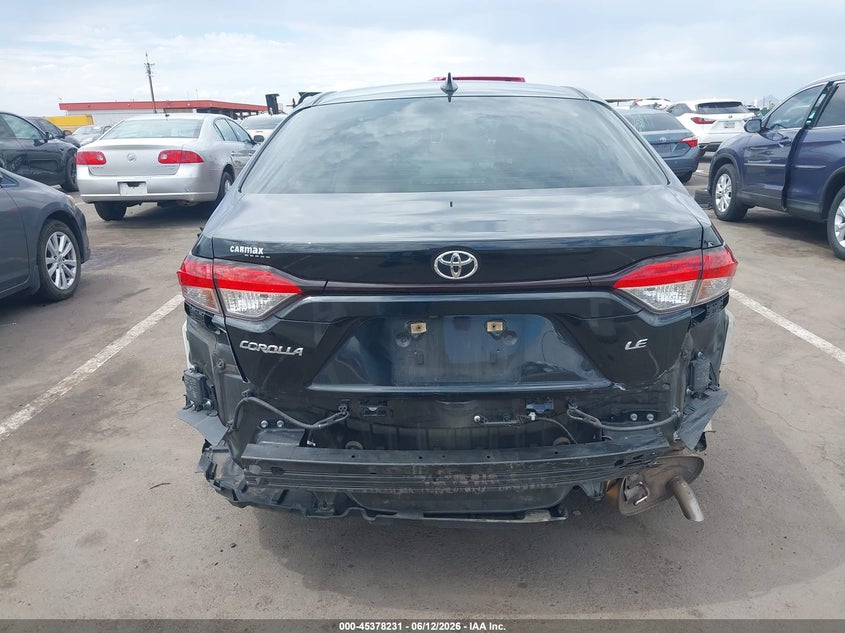 2020 Toyota Corolla VIN JTDHPRAE1LJ096670 IAAI salvage auction — REAR END, Salvage Title, sold $3,950 on 2026-07-28 (photo 6)