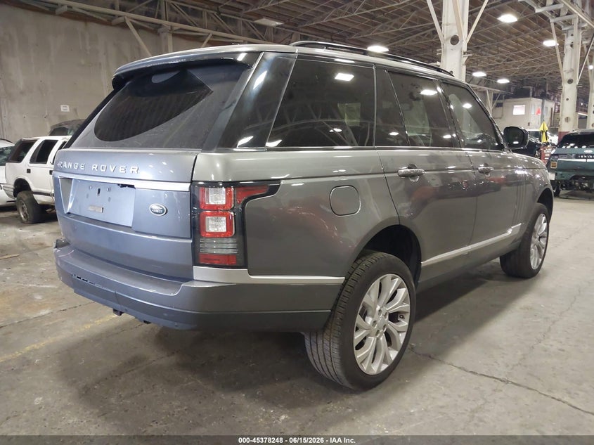 2016 Land rover RANGE ROVER VIN SALGR2KF3GA314451 IAAI salvage auction — LEFT REAR, Salvage (Oregon), sold $9,800 on 2026-08-20 (photo 4)