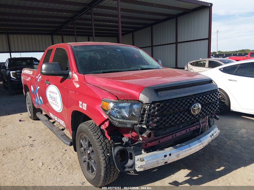 2021 Toyota Tundra VIN 5TFRY5F17MX274502 IAAI salvage auction — FRONT END, Original (Texas), sold $13,300 on 2026-07-14 (photo 1)