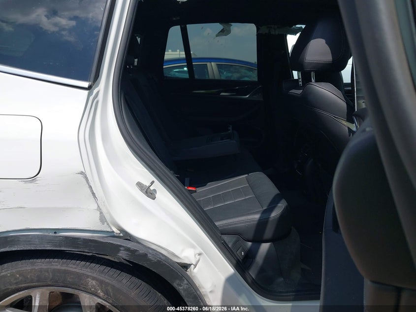 2020 BMW X3 VIN 5UXTY3C06L9C60696 IAAI salvage auction — SIDE, Salvage (Texas), sold $6,250 on 2026-07-16 (photo 8)