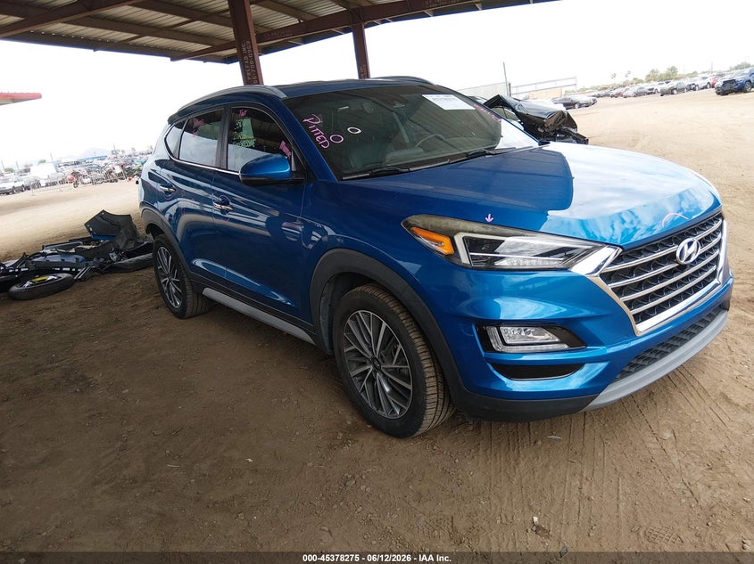 2019 Hyundai Tucson VIN KM8J33AL1KU976978 IAAI salvage auction — FRONT & REAR, Salvage (Arizona), sold $5,000 on 2026-07-14 (photo 1)