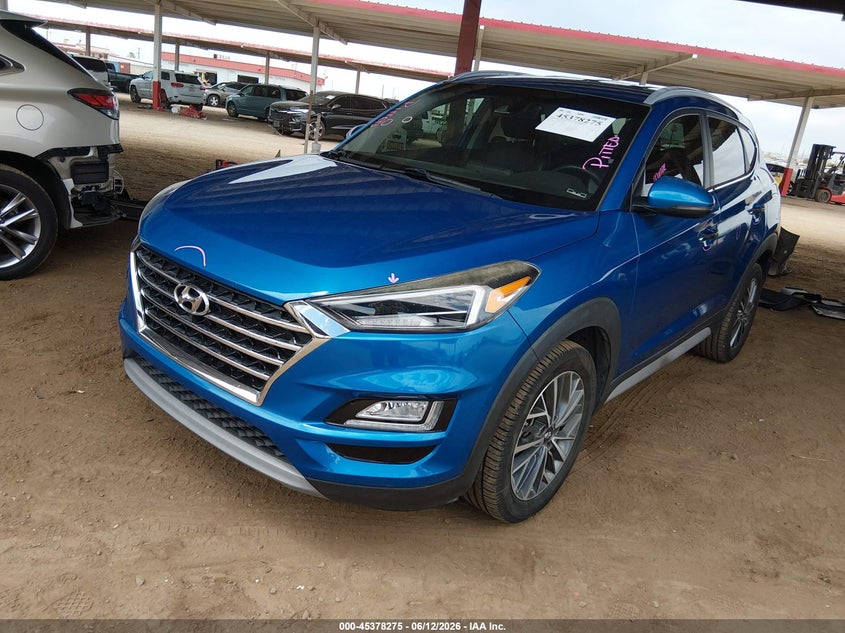 2019 Hyundai Tucson VIN KM8J33AL1KU976978 IAAI salvage auction — FRONT & REAR, Salvage (Arizona), sold $5,000 on 2026-07-14 (photo 2)