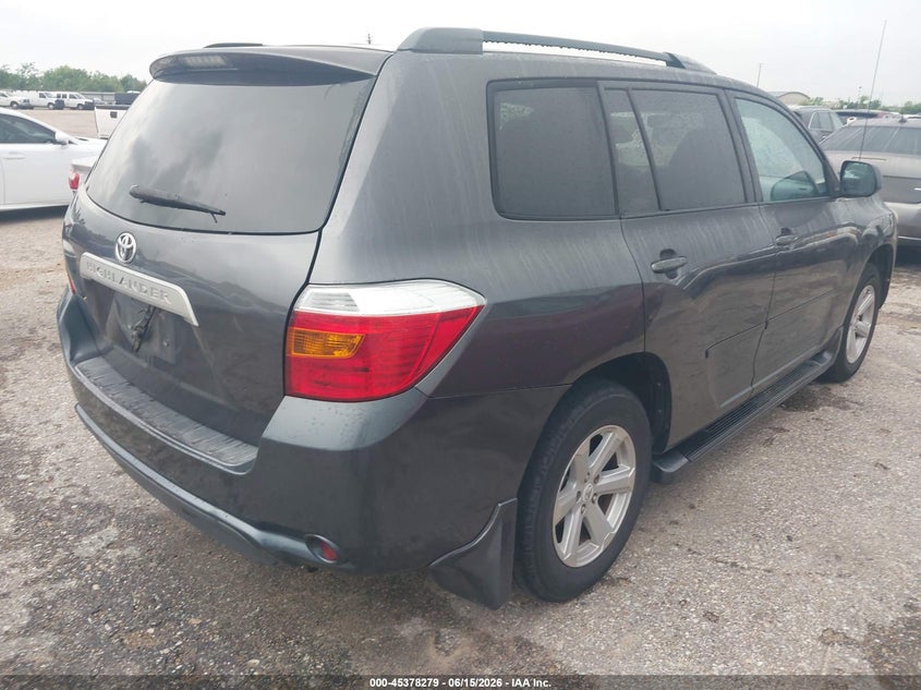 2010 Toyota Highlander VIN 5TDZA3EH8AS004476 IAAI salvage auction — RIGHT FRONT, Original (Texas), sold $2,200 on 2026-07-15 (photo 4)