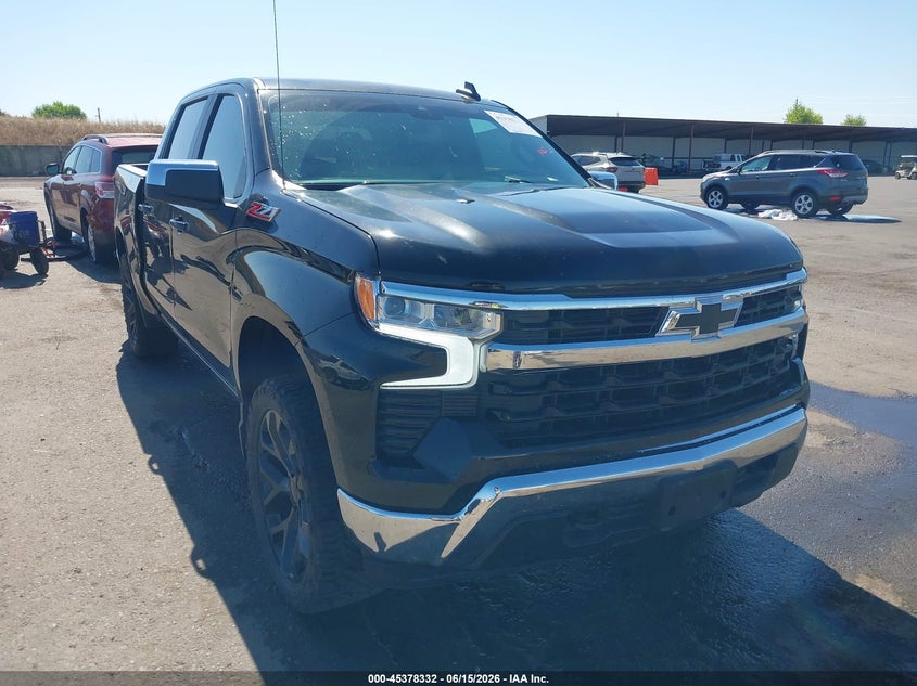 2024 Chevrolet Silverado VIN 3GCUDDED7RG291257 IAAI salvage auction — LEFT REAR, Salvage Title, sold $17,075 on 2026-07-29 (photo 1)