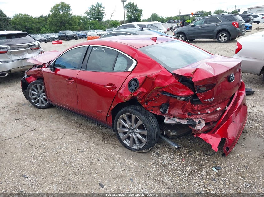 2020 Mazda 3 VIN JM1BPBDM6L1171735 IAAI salvage auction — FRONT & REAR, Salvage (Illinois), sold $475 on 2026-07-14 (photo 3)