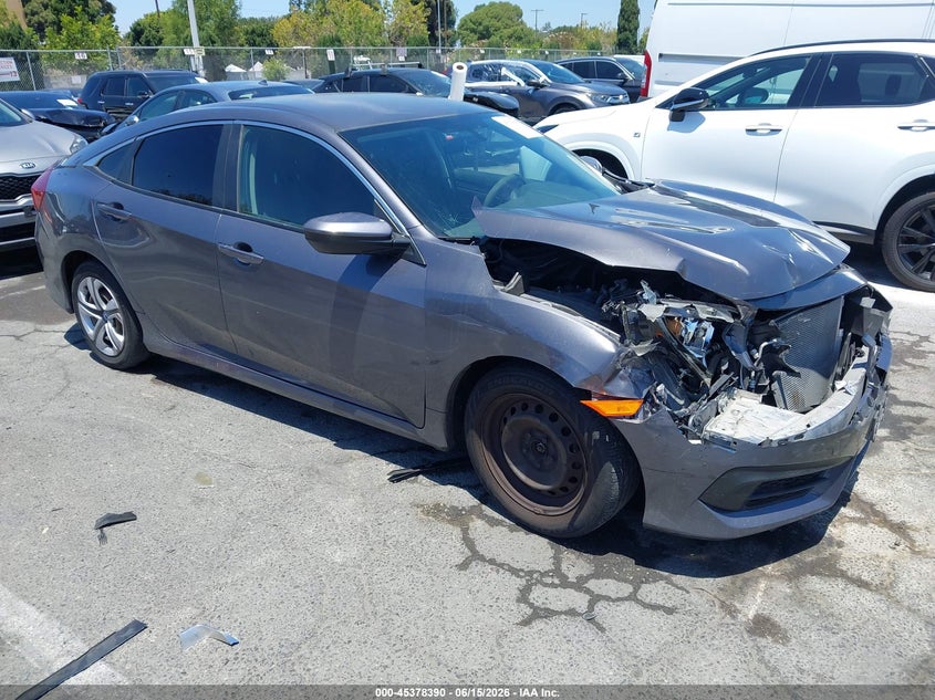 2017 Honda Civic VIN 2HGFC2F57HH536288 IAAI salvage auction — FRONT END, Salvage (California), sold $2,750 on 2026-07-06 (photo 1)