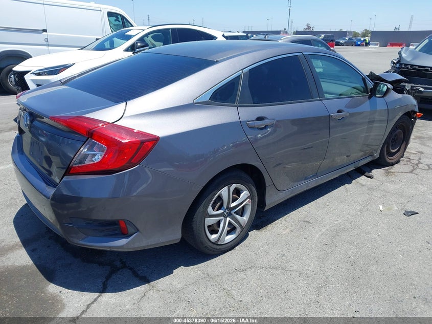 2017 Honda Civic VIN 2HGFC2F57HH536288 IAAI salvage auction — FRONT END, Salvage (California), sold $2,750 on 2026-07-06 (photo 4)