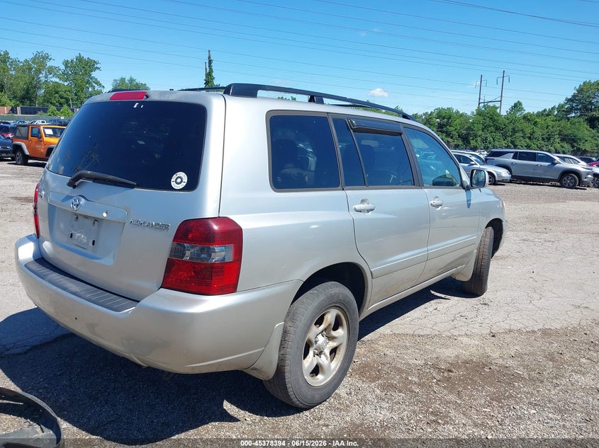2006 Toyota Highlander VIN JTEGD21AX60146965 IAAI salvage auction — NORMAL WEAR, Clear (Pennsylvania), sold $1,125 on 2026-07-17 (photo 4)