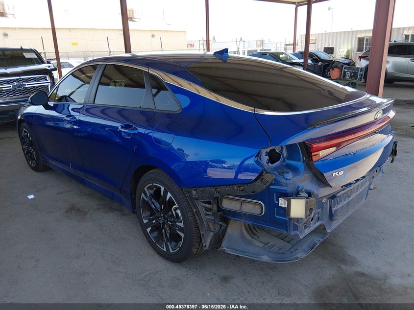 2021 Kia K5 VIN 5XXG64J29MG065227 IAAI salvage auction — REAR END, Salvage (California), sold $6,300 on 2026-07-21 (photo 3)
