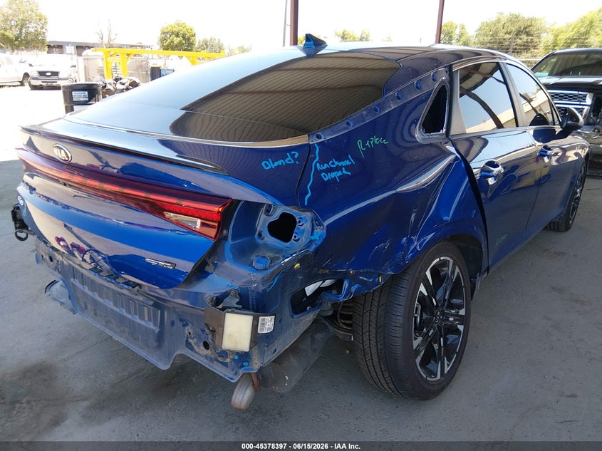 2021 Kia K5 VIN 5XXG64J29MG065227 IAAI salvage auction — REAR END, Salvage (California), sold $6,300 on 2026-07-21 (photo 6)