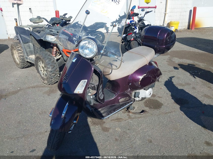 2007 Vespa Granturismo VIN ZAPM319K175008266 IAAI salvage auction — FRONT END, Mv-907A (New York), sold $25 on 2026-07-22 (photo 2)