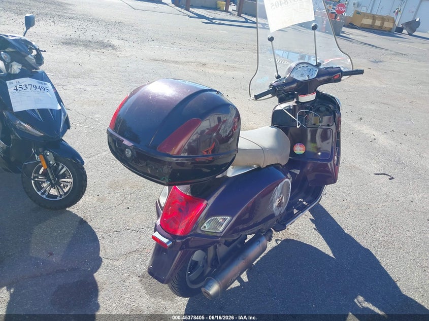 2007 Vespa Granturismo VIN ZAPM319K175008266 IAAI salvage auction — FRONT END, Mv-907A (New York), sold $25 on 2026-07-22 (photo 4)