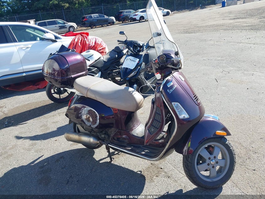 2007 Vespa Granturismo VIN ZAPM319K175008266 IAAI salvage auction — FRONT END, Mv-907A (New York), sold $25 on 2026-07-22 (photo 8)