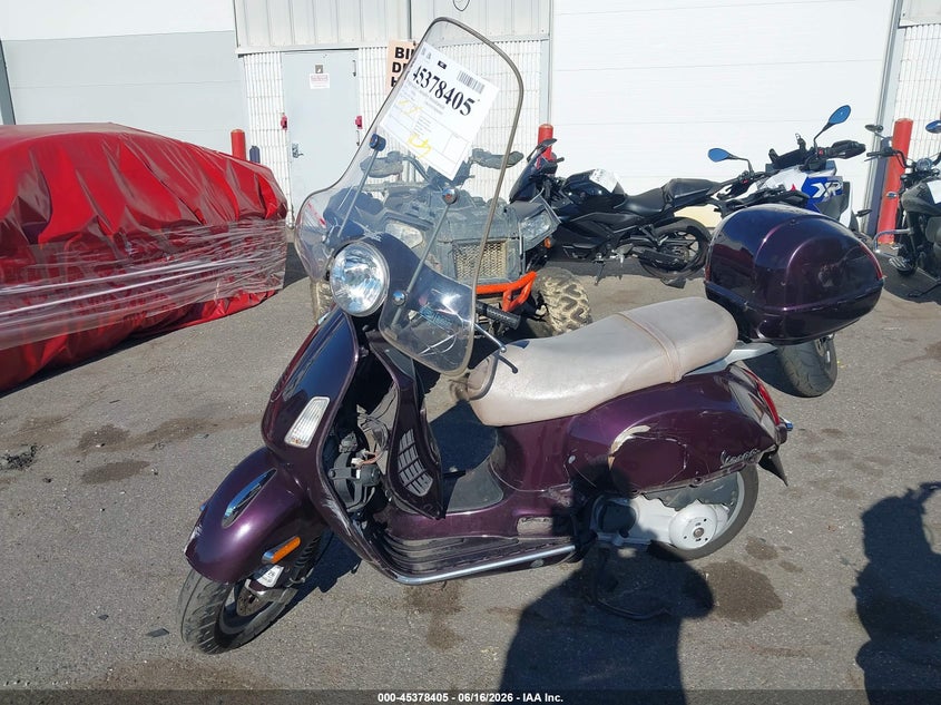 2007 Vespa Granturismo VIN ZAPM319K175008266 IAAI salvage auction — FRONT END, Mv-907A (New York), sold $25 on 2026-07-22 (photo 9)