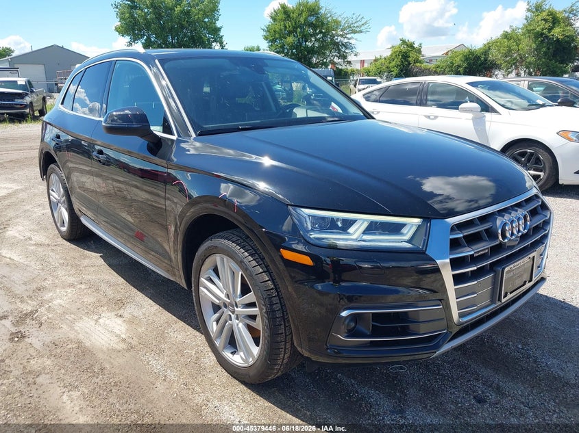 2018 Audi Q5 VIN WA1CNAFY2J2055308 — IAAI salvage auction photo