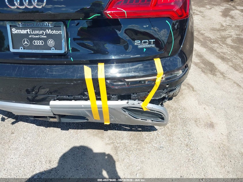 2018 Audi Q5 VIN WA1CNAFY2J2055308 IAAI salvage auction — REAR END, Salvage (Iowa), sold $8,500 on 2026-08-29 (photo 6)