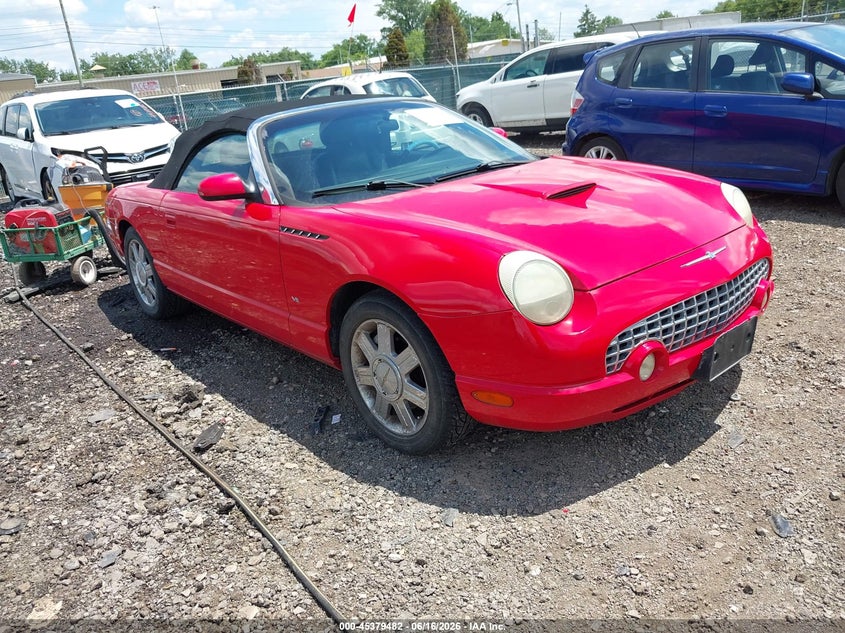 2004 Ford Thunderbird VIN 1FAHP60A14Y102091 IAAI salvage auction — ROOF, Salvage (Ohio), sold $3,250 on 2026-07-08 (photo 1)