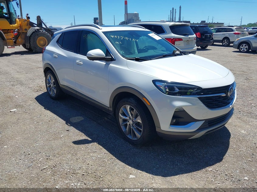 2021 Buick Encore gx VIN KL4MMGSL4MB049423 IAAI salvage auction — LEFT SIDE, Salvage (Indiana), sold $3,700 on 2026-07-08 (photo 1)