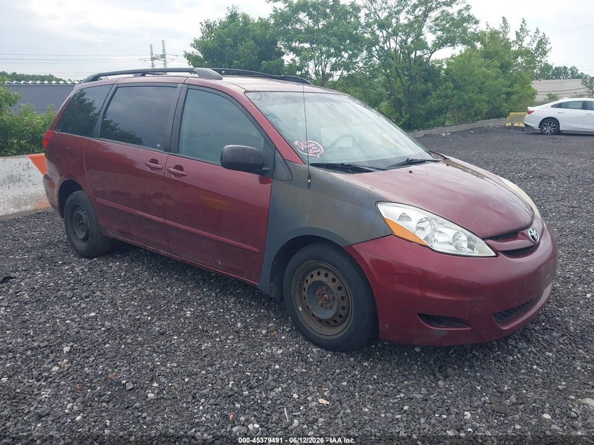 2009 Toyota Sienna VIN 5TDZK23C69S254616 IAAI salvage auction — NORMAL WEAR, Clear (New Jersey), sold $875 on 2026-07-14 (photo 1)